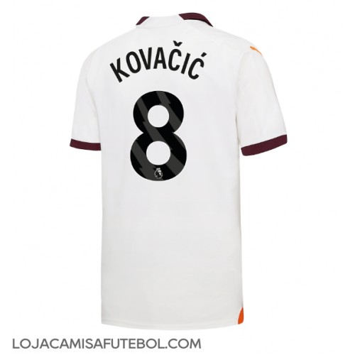 Camisa de Futebol Manchester City Mateo Kovacic #8 Equipamento Secundário 2023-24 Manga Curta